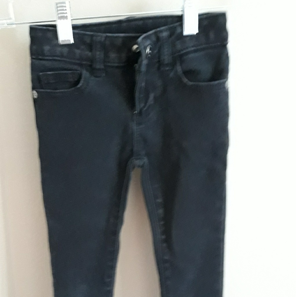 Little girl black slim jeans